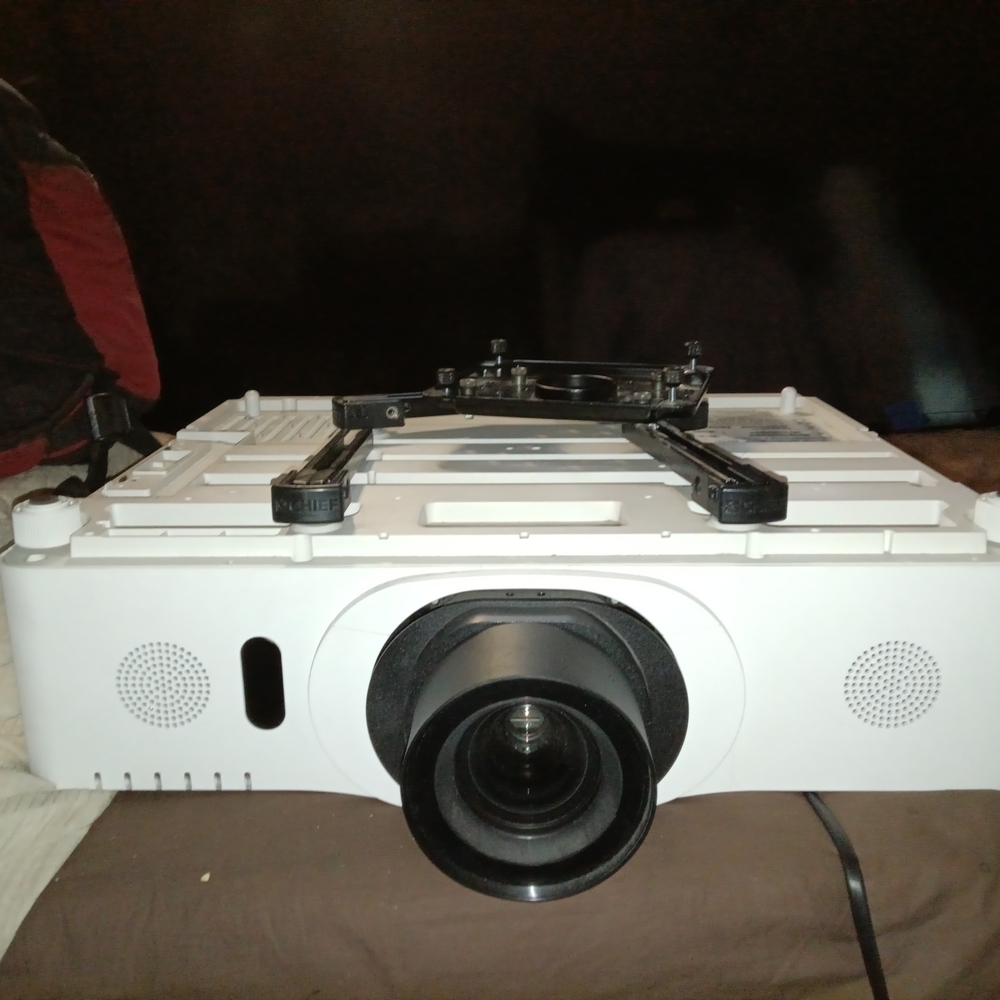 White Projector with Mount